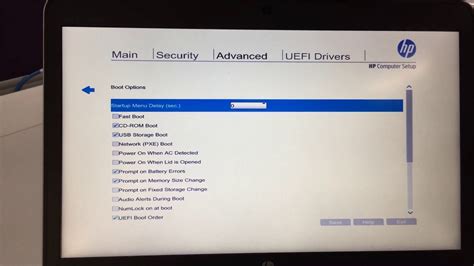 hp uefi|hp uefi menu.